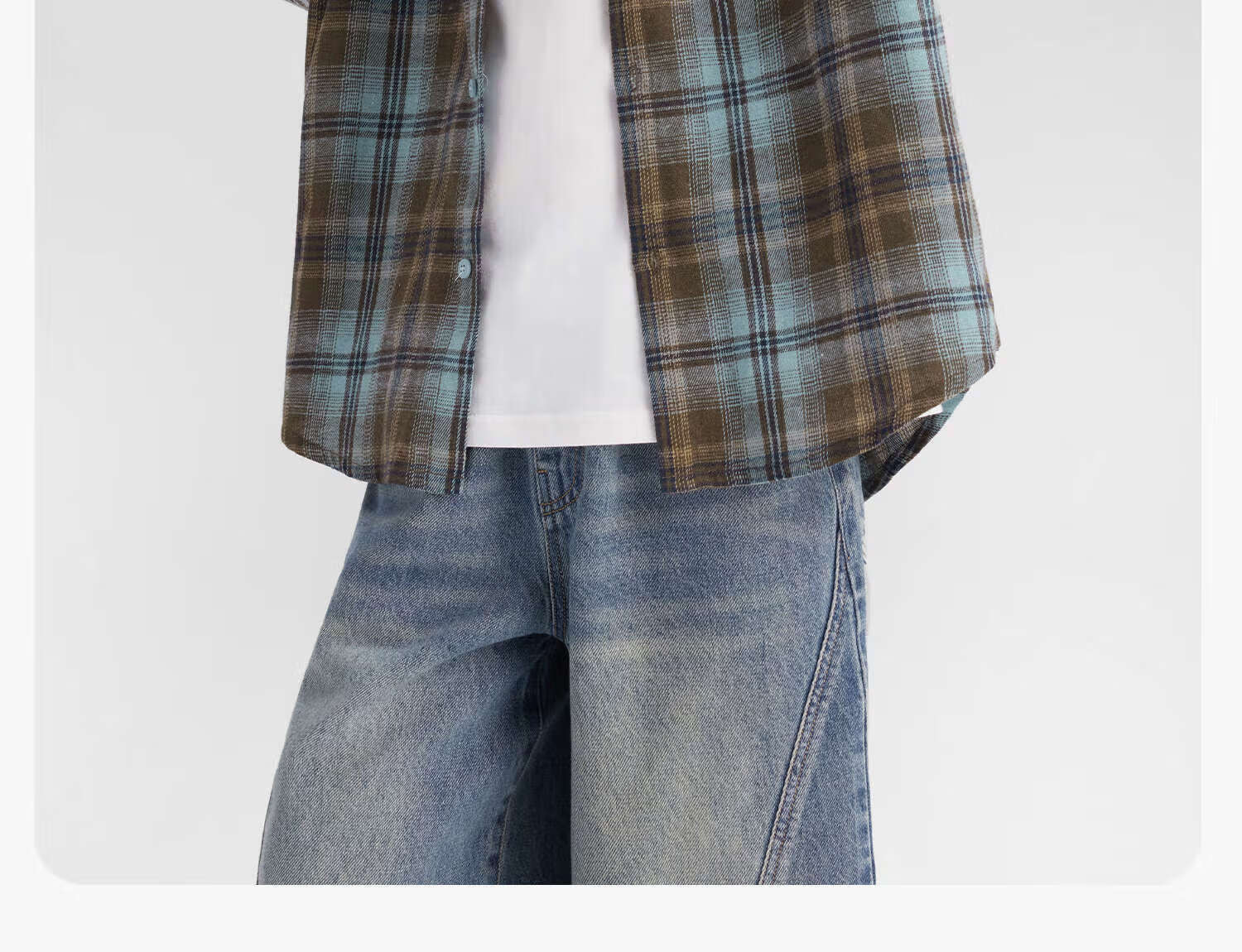 Zuo Xi Boys' Plaid Shirt 2025 New Children's Long Sleeve Shirt Autumn Boys' Jacket Coffee Color 110 6